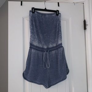 Forever 21 Washed Blue Romper